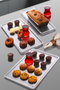 Hermia Plato para Servir Pasteles CLRKS-3 Transparente